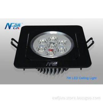 CE RoHs 7watt Square Led Indoor Ceiling Lights With 7pcs Le